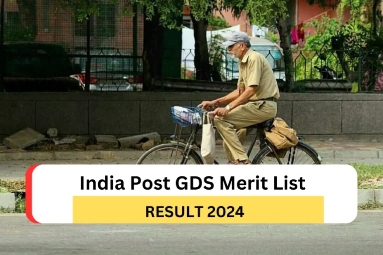 India Post GDS Merit List 2024, [Released], Gramin Dak Sevak 1st Selection List & Cut Off